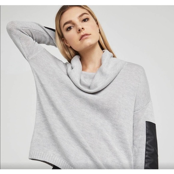 BCBGmaxazria Melodi Color-Blocked Asymmetrical Pullover sweater size S - Picture 1 of 10